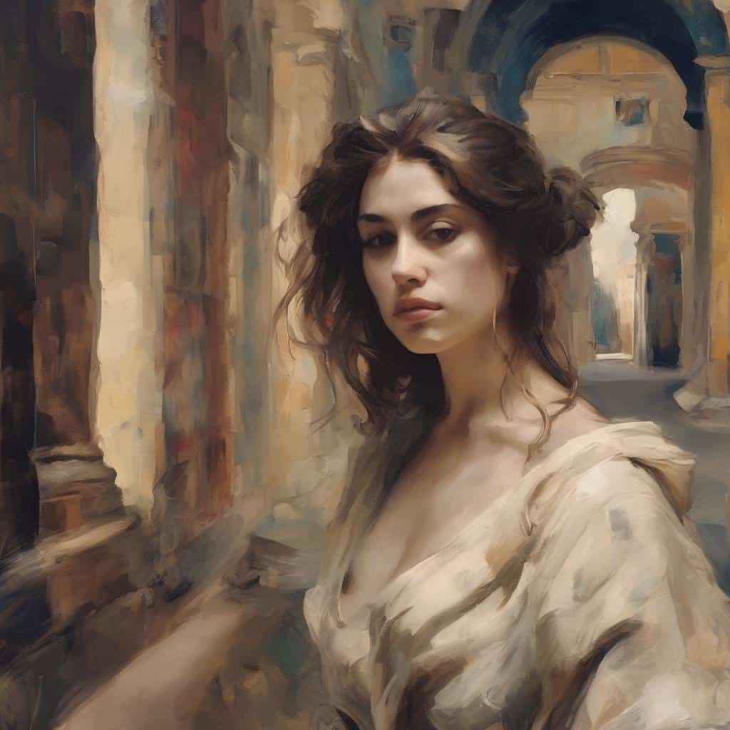 Ανθρώπινη μορφή σε έργο τέχνης με μελέτες και αναλύσεις.